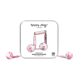 Happy Plugs Earbud Plus Headphone - Pink Marble